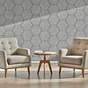 Oppio OPPIO Viltpaneel Licht Grijs - HEXAGON - 280x60 cm - Brandvertragend & Geluiddempend