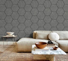 Oppio OPPIO Viltpaneel Grijs - HEXAGON - 60x280 cm - Brandvertragend & Geluiddempend Oppio OPPIO Viltpaneel Grijs - HEXAGON - 60x280 cm - Brandvertragend & Geluiddempend