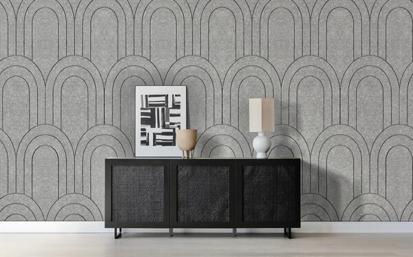 Oppio OPPIO Viltpaneel Licht Grijs - BAROK - 280x60 cm - Brandvertragend & Geluiddempend Oppio OPPIO Viltpaneel Licht Grijs - BAROK - 280x60 cm - Brandvertragend & Geluiddempend