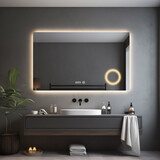 Oppio PRIMAR Vierkant 100×60 (RANDLOOS) Badkamerspiegel met verlichting