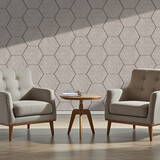 Oppio OPPIO Viltpaneel TAUPE - HEXAGON - 60x280 cm - Brandvertragend & Geluiddempend Oppio OPPIO Viltpaneel TAUPE - HEXAGON - 60x280 cm - Brandvertragend & Geluiddempend
