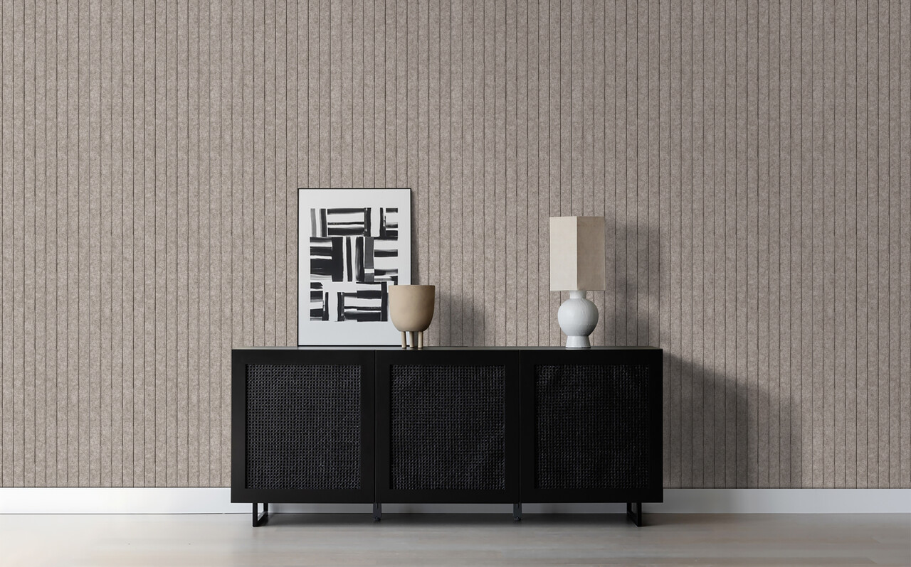 Oppio OPPIO Viltpaneel TAUPE - JAPANDI - 280x60 cm - Brandvertragend & Geluiddempend Oppio OPPIO Viltpaneel TAUPE - JAPANDI - 280x60 cm - Brandvertragend & Geluiddempend