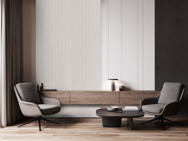 Oppio OPPIO Viltpaneel Beige JAPANDI - 280x60 cm - Brandvertragend & Geluiddempend