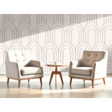 Oppio OPPIO Viltpaneel Beige - BAROK - 280x60 cm - Brandvertragend & Geluiddempend