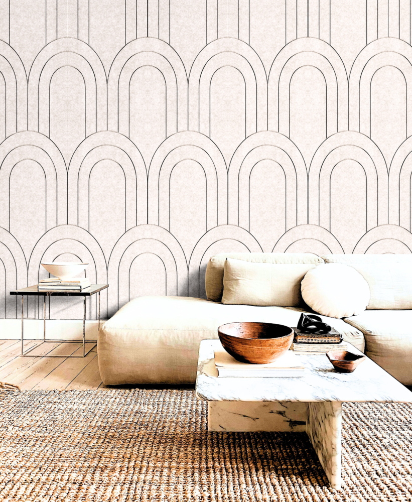 Oppio OPPIO Viltpaneel Beige - BAROK - 60x280 cm - Brandvertragend & Geluiddempend