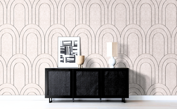 Oppio OPPIO Viltpaneel Beige - BAROK - 60x280 cm - Brandvertragend & Geluiddempend