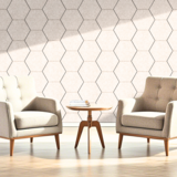 Oppio OPPIO Viltpaneel Beige - HEXAGON - 280x60 cm - Brandvertragend & Geluiddempend Oppio OPPIO Viltpaneel Beige - HEXAGON - 280x60 cm - Brandvertragend & Geluiddempend