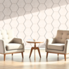 Oppio OPPIO Viltpaneel Beige - HEXAGON - 280x60 cm - Brandvertragend & Geluiddempend Oppio OPPIO Viltpaneel Beige - HEXAGON - 280x60 cm - Brandvertragend & Geluiddempend