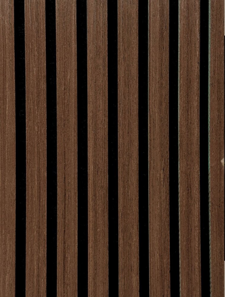 Oppio €37 PER PANEEL - 260x60 cm WENGE akoestische wand panelen lattenwand met Vilt