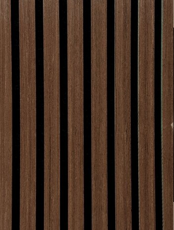 Oppio €45 PER PANEEL - 260x60 cm WENGE akoestische wand panelen lattenwand met Vilt
