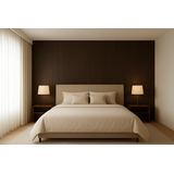 Oppio 120x280x0.5 cm - Houten Wandpaneel GRAPHITE GRAIN