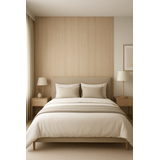 Oppio 120x280x0.5 cm - Houten Wandpaneel MERANTI