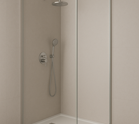 Oppio 120x280x0.8 cm - Metaal Wandpaneel ZILVER CELESTE Oppio 120x280x0.8 cm - Metaal Wandpaneel ZILVER CELESTE