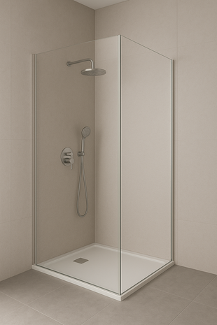 Oppio 120x280x0.5 cm - Metaal Wandpaneel ZILVER CELESTE Oppio 120x280x0.5 cm - Metaal Wandpaneel ZILVER CELESTE