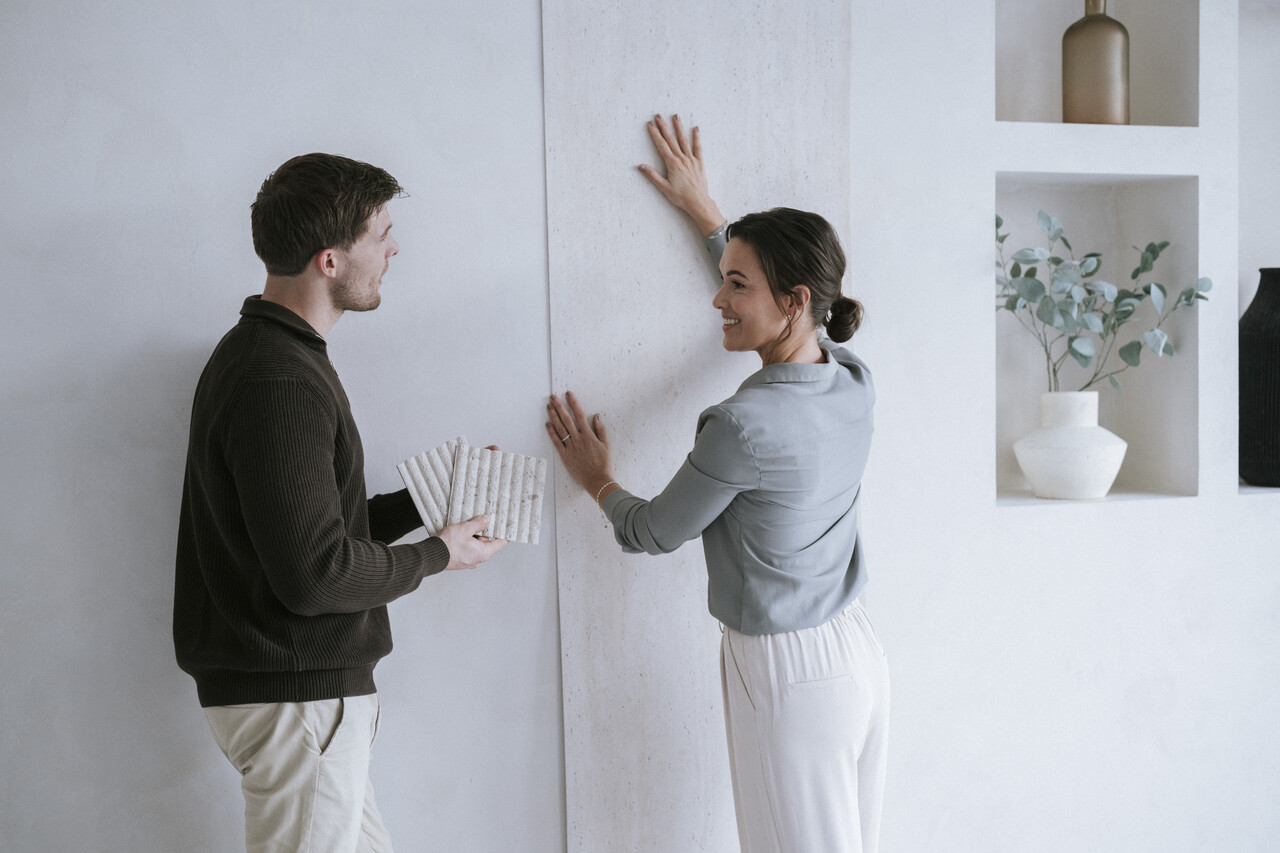 MUOZO White Vein Luxe 280x60 Flexibele Wandpanelen