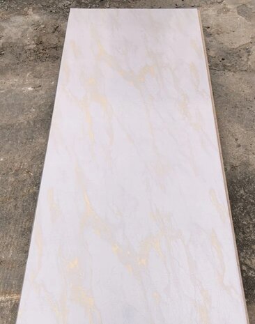 Oppio €89 PER PANEEL - 120x280x0,3 cm - PVC Wandpaneel SLATE BEIGE -  MAT