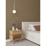 Oppio RONDE LATTEN - WALNOOT Eiken akoestische wand panelen lattenwand met Vilt