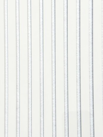 Oppio €37 PER PANEEL - 260x60 cm Wit Akoestische wand panelen lattenwand met Witte Vilt