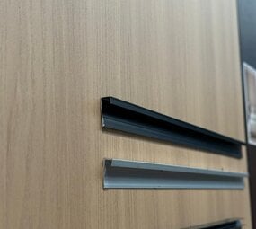 Eindprofiel tbv. Bamboo Wandpanelen  - ZILVER