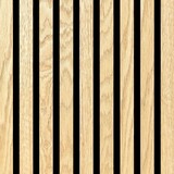 Oppio €37 PER PANEEL - 260x60 cm LICHT Eiken akoestische wand panelen lattenwand met Vilt