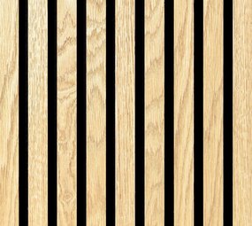 Oppio €37 PER PANEEL - 260x60 cm LICHT Eiken akoestische wand panelen lattenwand met Vilt