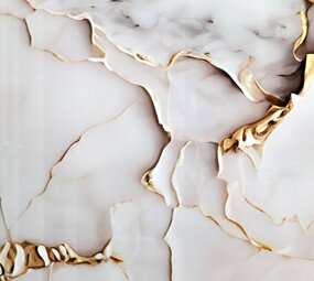 Oppio €67 PER PANEEL - 120x280x0,3 cm - PVC Wandpaneel Fantasy Gold -  Hoogglans