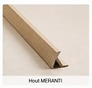 Buitenhoekprofiel  tbv. Bamboo Wandpanelen  - MERANTI