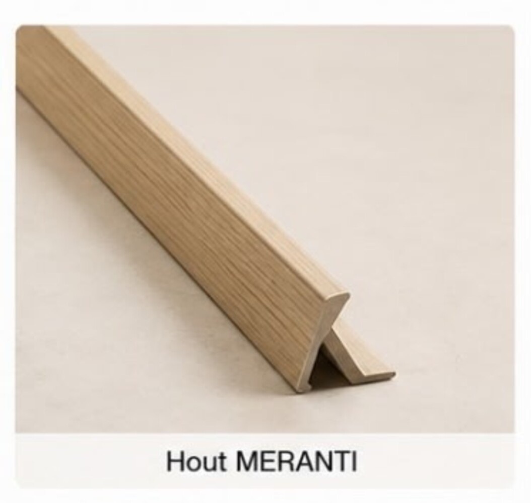 Oppio Buitenhoekprofiel  tbv. Bamboo Wandpanelen  - MERANTI