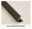 Buitenhoekprofiel  tbv. Bamboo Wandpanelen  - GRAPHITE GRAIN
