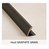 Buitenhoekprofiel  tbv. Bamboo Wandpanelen  - GRAPHITE GRAIN