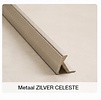 Buitenhoekprofiel  tbv. Bamboo Wandpanelen  - ZILVER CELESTE