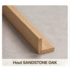 Buitenhoekprofiel  tbv. Bamboo Wandpanelen  - SANDSTONE OAK