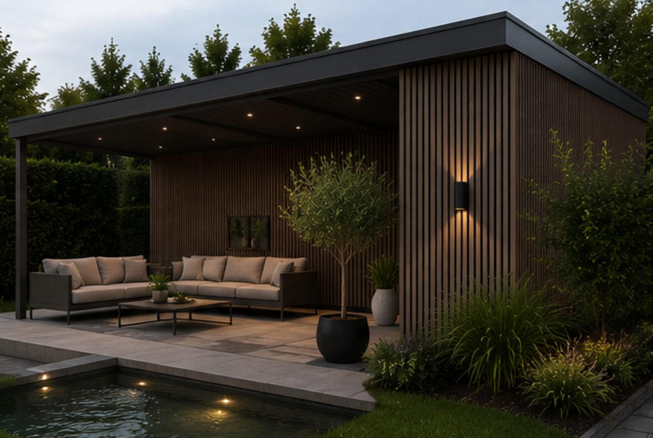 Oppio €28 Per Stuk - ROSEWOOD - Zwarte strepen - Gevelbekleding – Composiet | 290 x 22 cm | Gevel | Tuin | Oppio €28 Per Stuk - ROSEWOOD - Zwarte strepen - Gevelbekleding – Composiet | 290 x 22 cm | Gevel | Tuin |