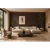 Oppio 120x280x0.8 cm - Houten Wandpaneel ESPRESSO ESSENCE - MES & GROEF