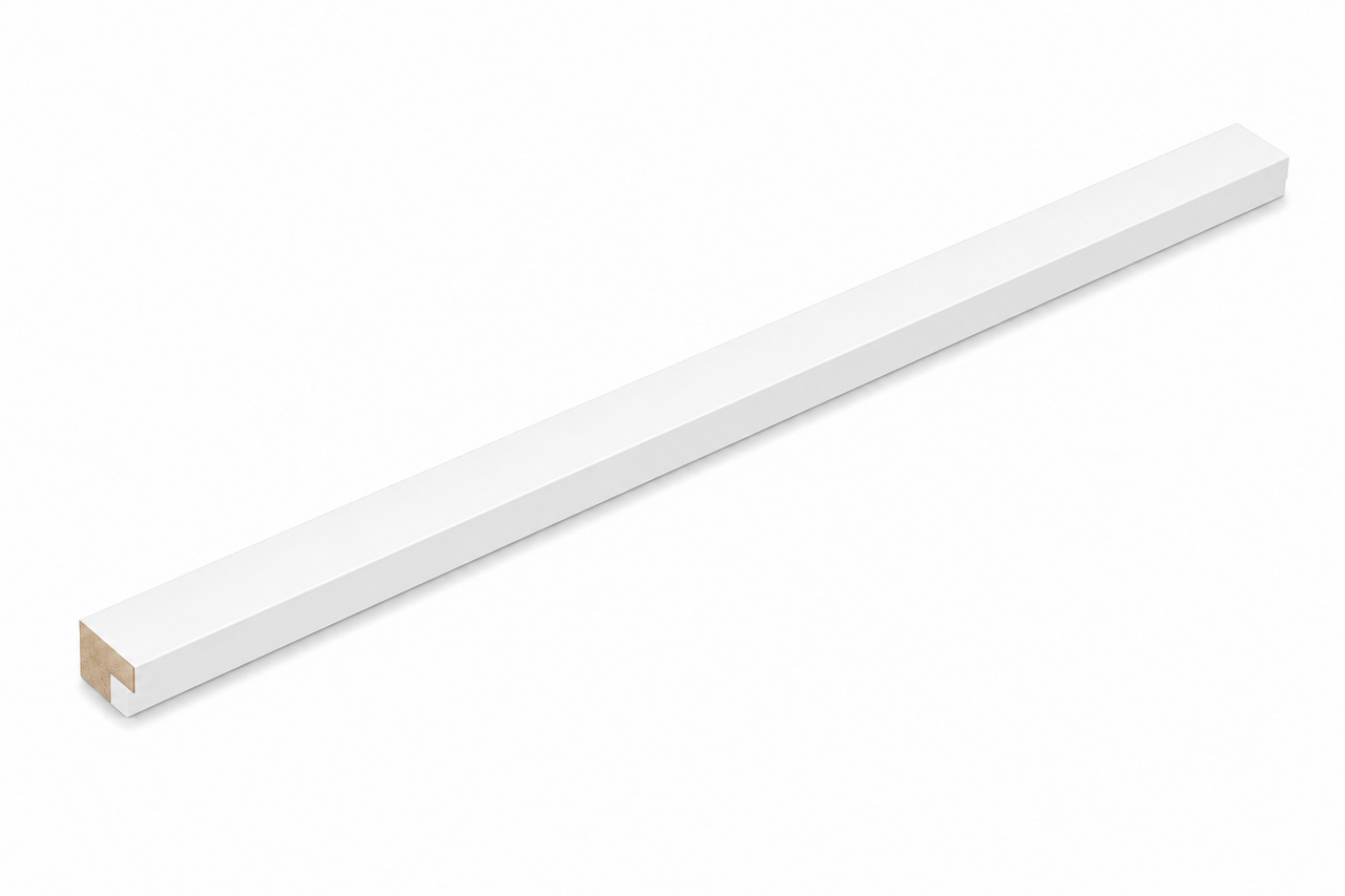 Oppio Eindlat Lattenwand kleur: 16 MM Wit 260x2,7x1,6 Oppio Eindlat Lattenwand kleur: 16 MM Wit 260x2,7x1,6
