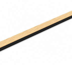 Oppio Eindlat Lattenwand kleur: 16 MM Eiken Licht 260x2,7x1,6
