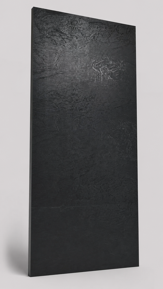 Oppio LIMITED - Oppio EFFEN PUUR ZWART PVC Wandpaneel MAT - 120x280x0,3 cm