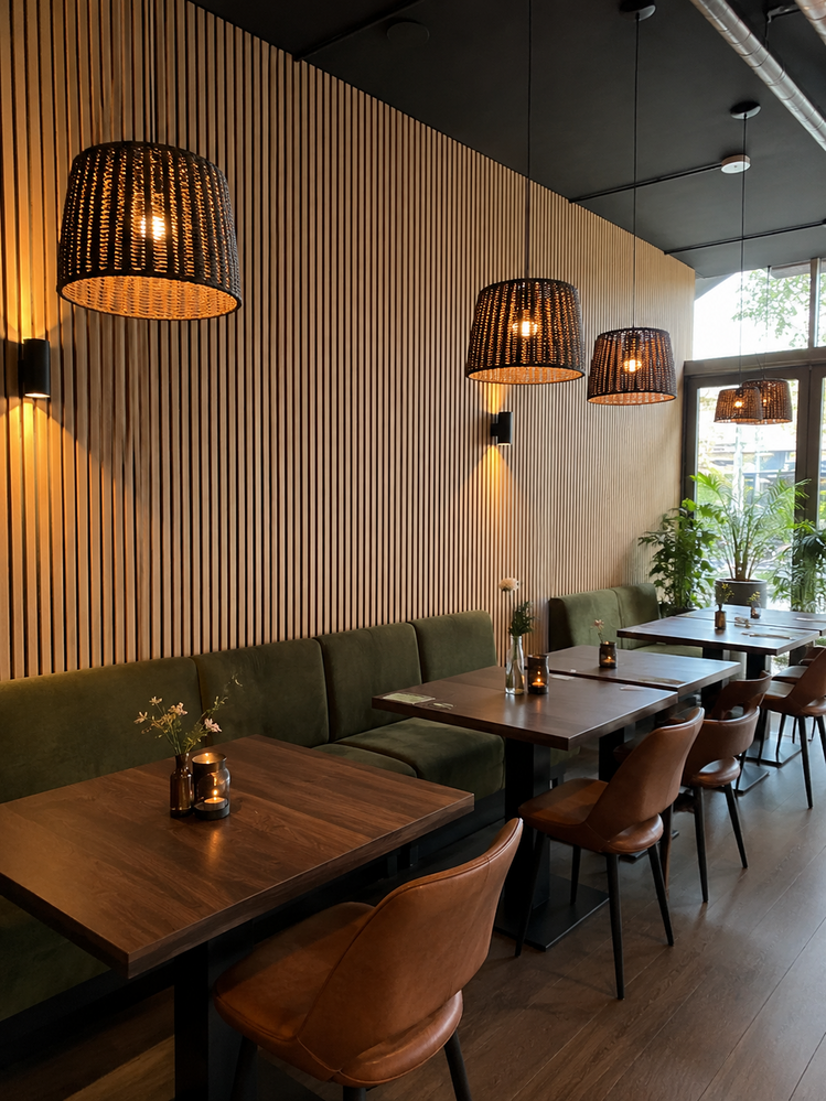 Oppio €37 PER PANEEL - 260x60 cm LICHT Eiken akoestische wand panelen lattenwand met Vilt