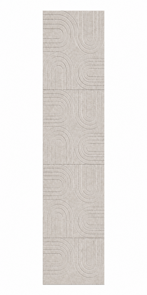 Oppio OPPIO Viltpaneel OFF WHITE - BOGEN - 280x52 cm - Brandvertragend & Geluiddempend Oppio OPPIO Viltpaneel OFF WHITE - BOGEN - 280x52 cm - Brandvertragend & Geluiddempend