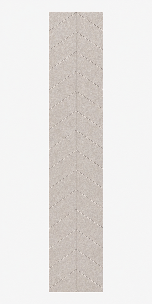 Oppio OPPIO Viltpaneel BEIGE - HONGAARSE PUNT- 260x52 cm - Brandvertragend & Geluiddempend