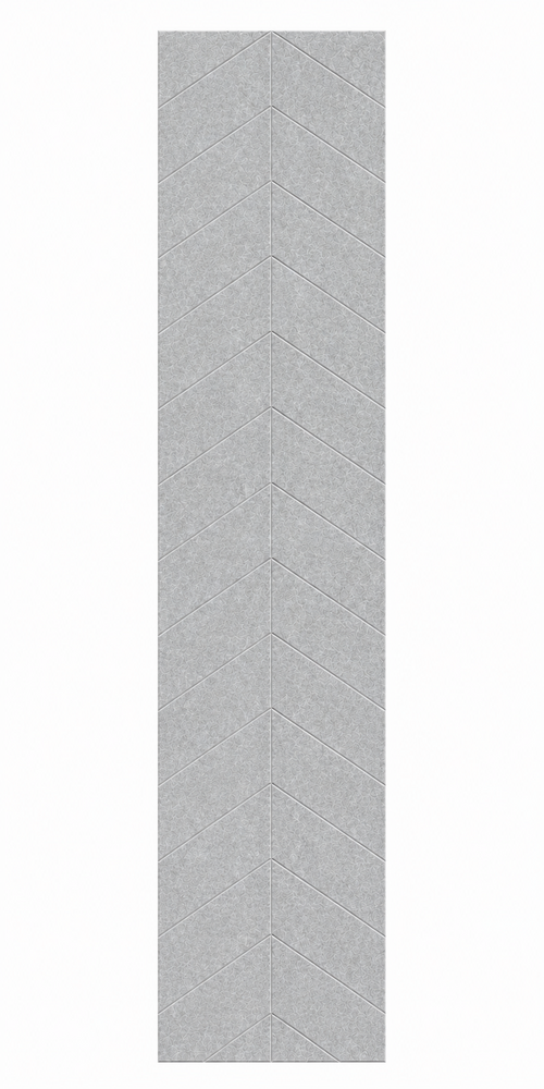 Oppio OPPIO Viltpaneel - SAND GREY - HONGAARSE PUNT - 260x52 cm - Brandvertragend & Geluiddempend