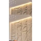 Oppio 3D XXL BEIGE MARFIL Rotswand Wandpaneel 60x290 Oppio 3D XXL BEIGE MARFIL Rotswand Wandpaneel 60x290