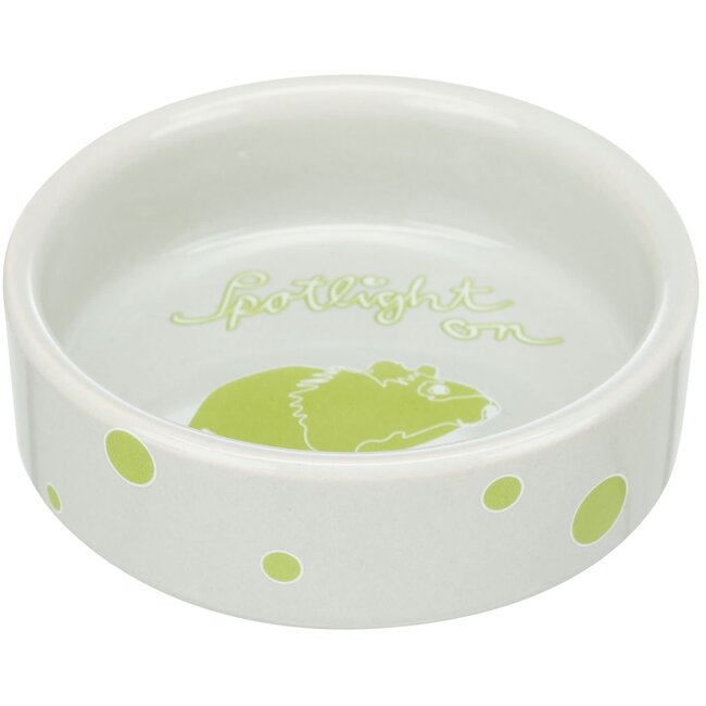 Trixie Ceramic feeding bowl with hamster design Spotlight 90 ml/ø 8 cm