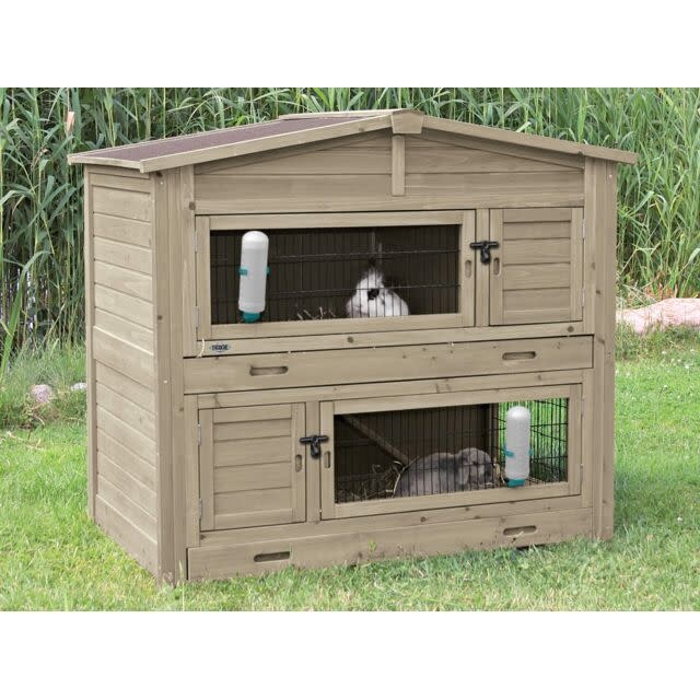 Trixie Rabbit hutch with twolevels brown