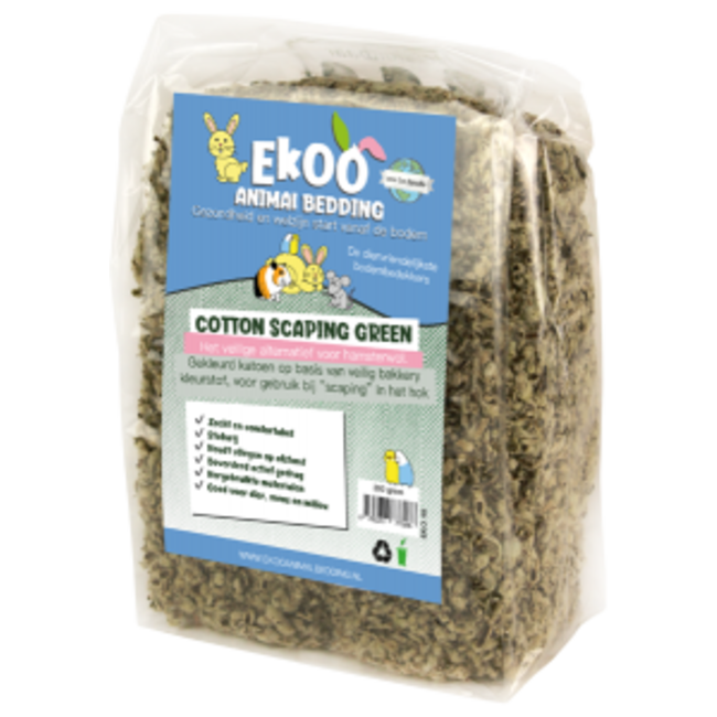 Ekoo Bedding Ekoo Cotton Scaping Green 3 liter<br />
<br />
Eco-friendly Cotton Scaping Green 3 liter