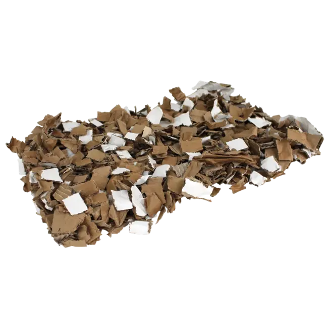 Zooply Cardboard Shavings Brown - Dust-free and highly absorbent bedding for rodents - 30 liters