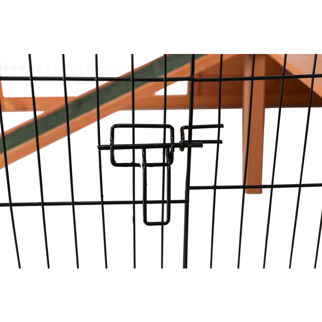 Natura Rabbit Hutch with Cover XL 233 × 79 × 116 cm, Brown