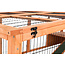 Trixie Natura Ren met Afdekking XL - Buitenren van grenenhout voor konijnen, cavia's en andere knaagdieren - 233 × 79 × 116 cm