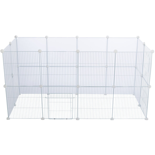 Trixie 4 Uitbreidingselementen voor #62460 - Panelen voor knaagdierverblijven - 35 × 35 cm, wit