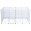 Trixie 4 Uitbreidingselementen voor #62460 - Panelen voor knaagdierverblijven - 35 × 35 cm, wit